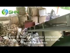 Regarder : Machine automatique de fabrication de plateaux à œufs en pulpe