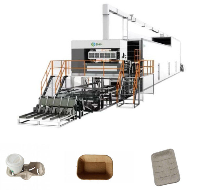 Ligne de production de plateaux de tasses à café Machine à haute vitesse pour fabriquer des porte-tasses en papier