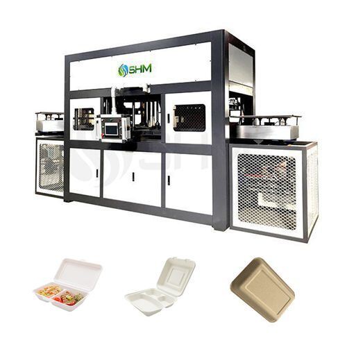 Machine automatique de moulage de la pâte de canne à sucre pour la ligne de production de couvercle de tasse en papier